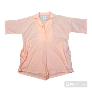 Princess Polly pink linen romper